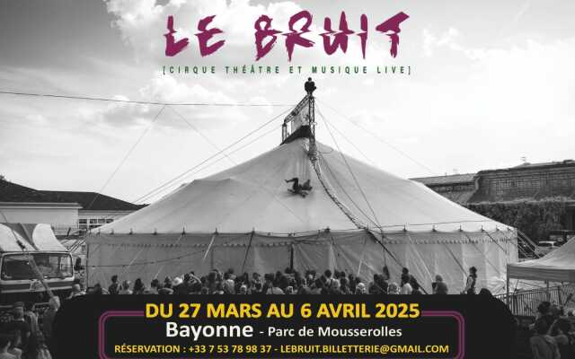 Le bruit : spectacle de cirque, théâtre et musique live sous chapiteau