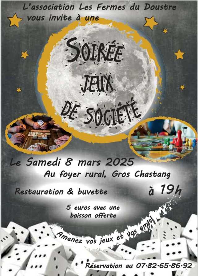 Soirée jeux de société