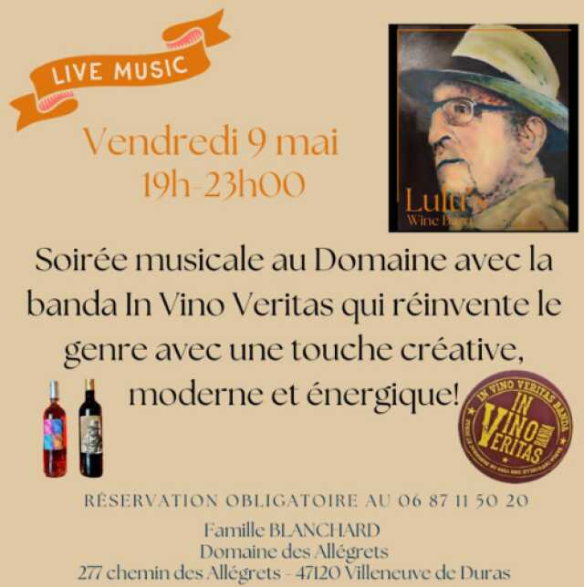 Soirée vins charcuterie et fromage au Domaine des Allégrets