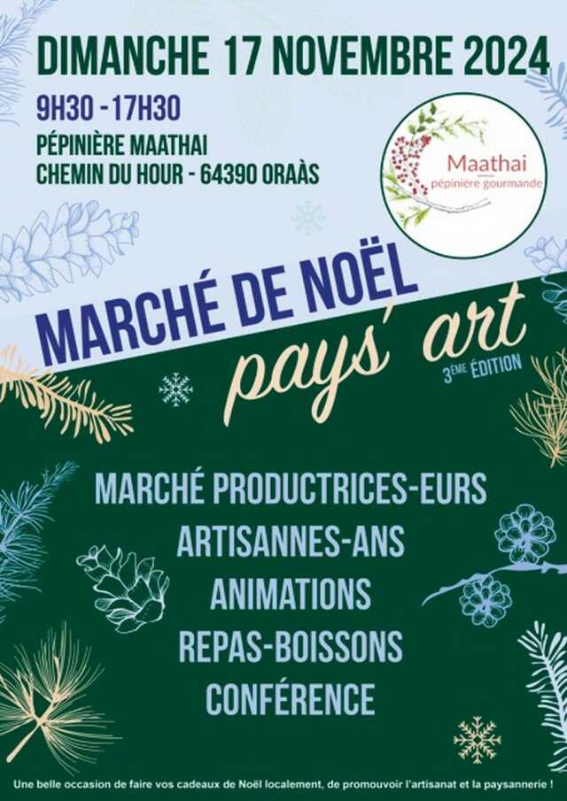 Marché de Noël : “pays’art”