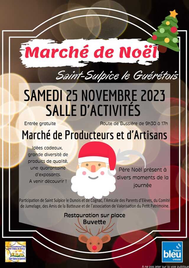 Marché de Noël de Saint-Sulpice-le-Guérétois