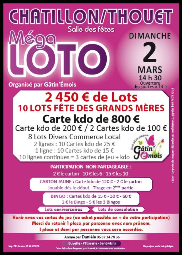 Mega loto de Gatin'émois