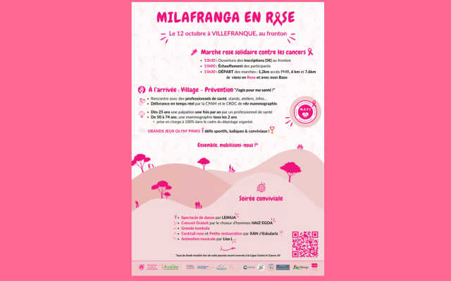 Octobre rose : marche Milafranga en rose