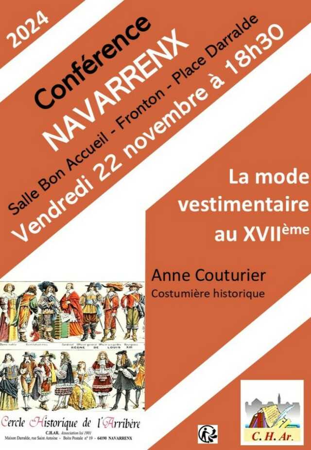 Conférence : La mode vestimentaire au XVII ème siècle