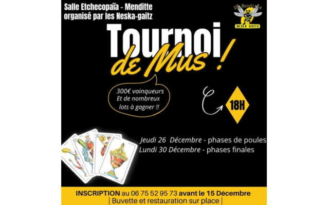 Tournoi de mus : phases de poules