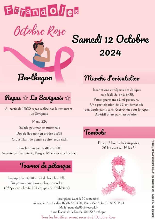 Octobre Rose avec Farandoles