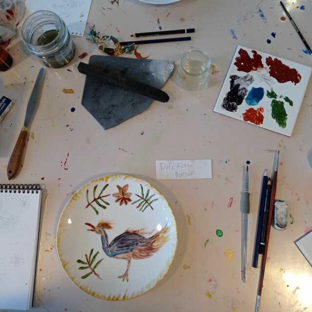 Visite-atelier adultes - Peinture sur porcelaine avec l'artiste Garance Créations