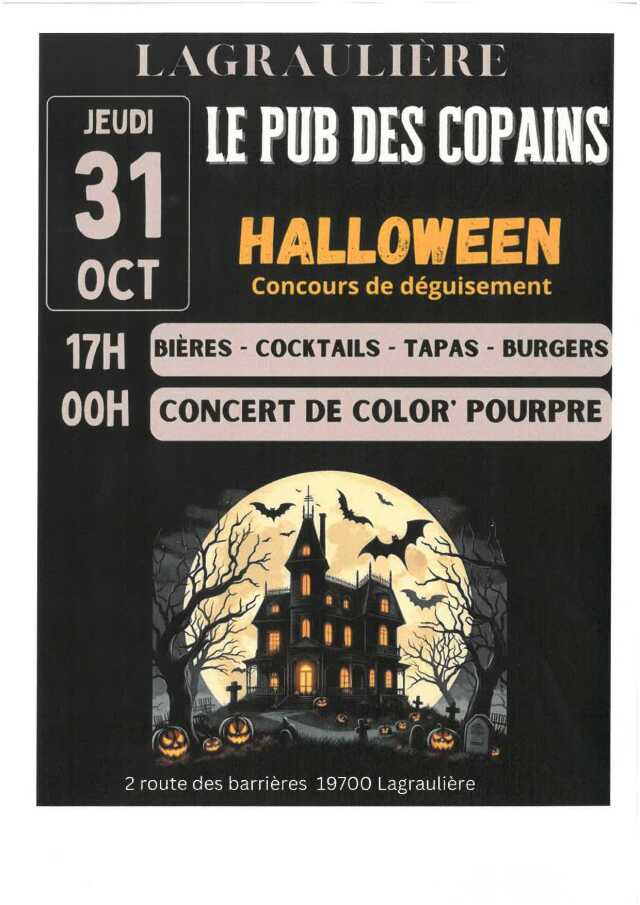 Le Pub des copains : Halloween