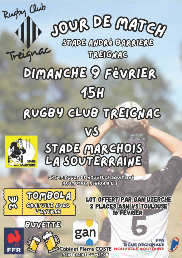 Rugby Club Treignac Jour de Match