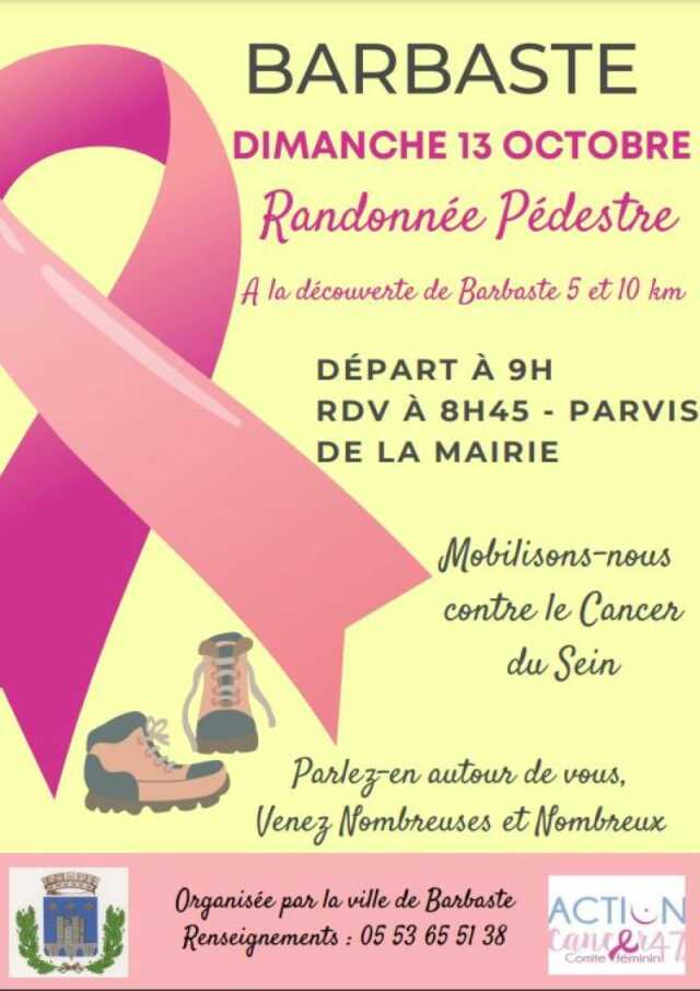 Randonnée pour Octobre Rose à Barbaste