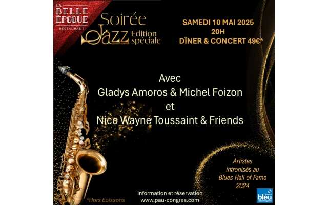 Soirée Jazz avec Gladys Amoros, Michel Foizon, Nico Wayne Toussaint & Friends