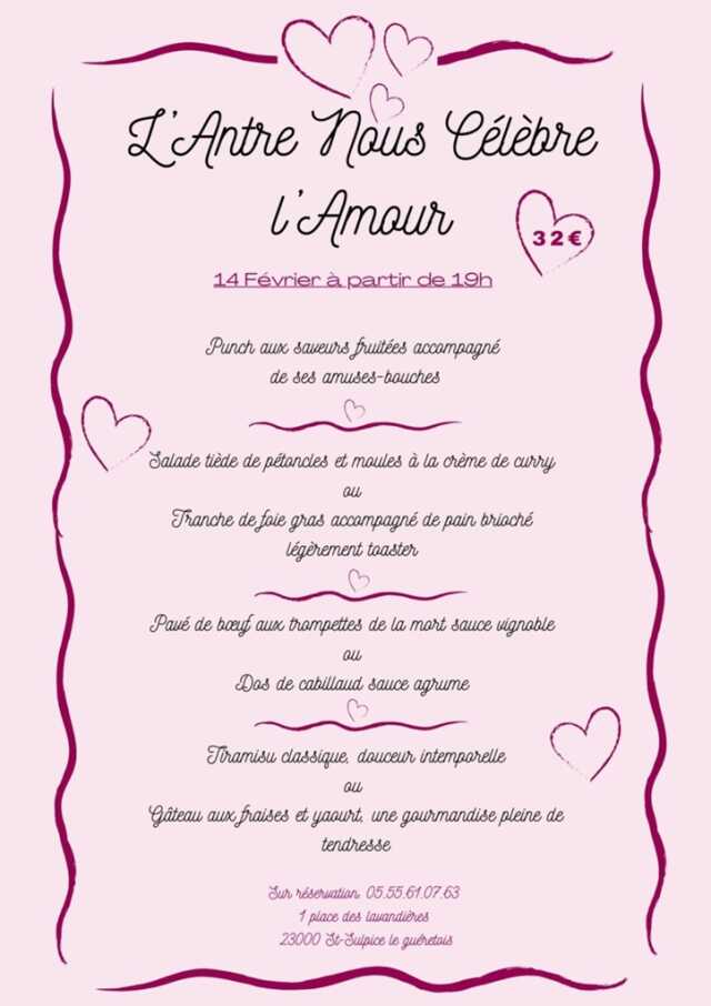 Saint-Valentin à l'AntreNous