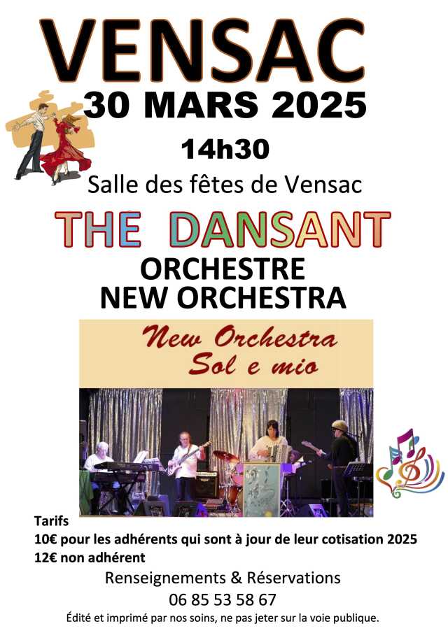 Thé dansant avec l'orchestre New Orchestra