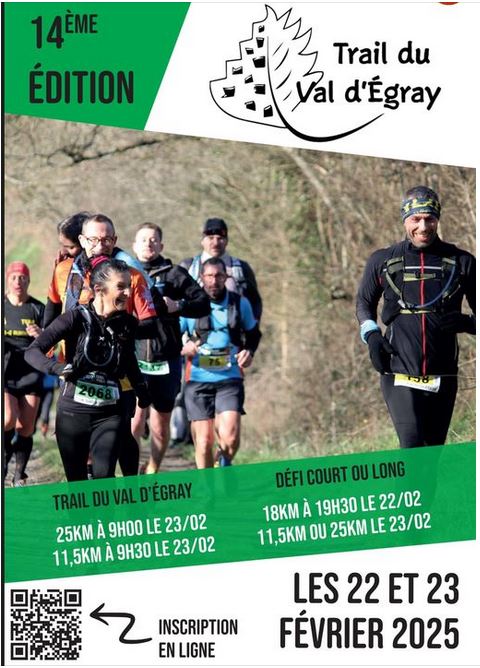 Trail du Val d'Egray : 14ème édition