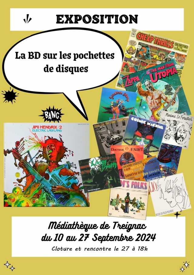 Exposition La BD sur les pochettes de disques