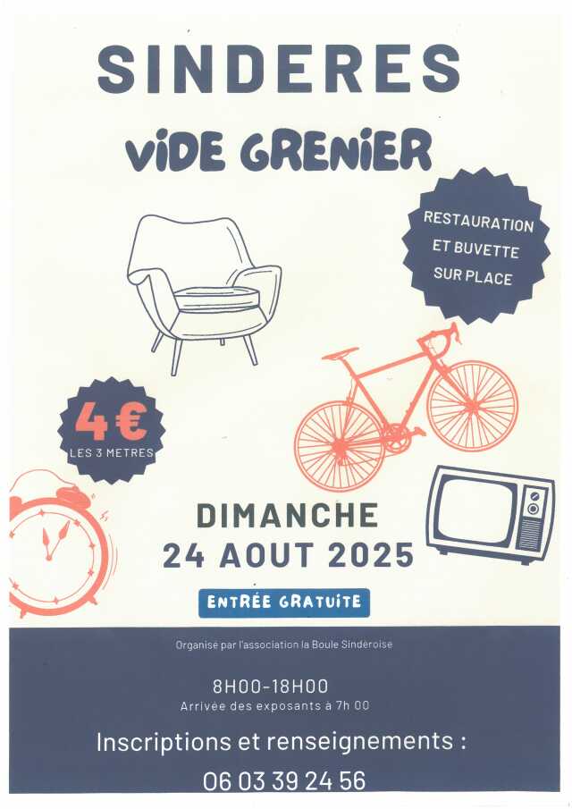 Vide grenier - Sindères