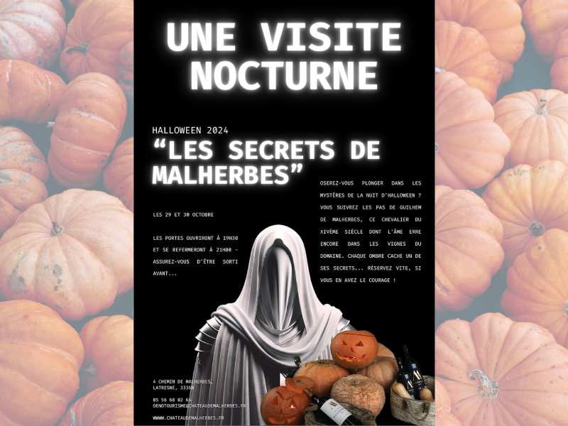 Visite nocturne du château pour Halloween