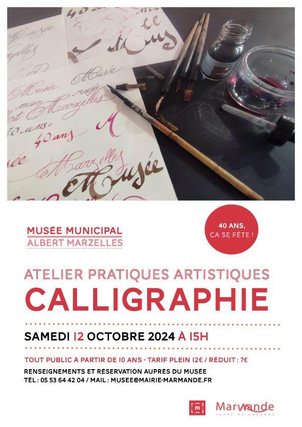 Atelier de pratique artisitique : Calligraphie