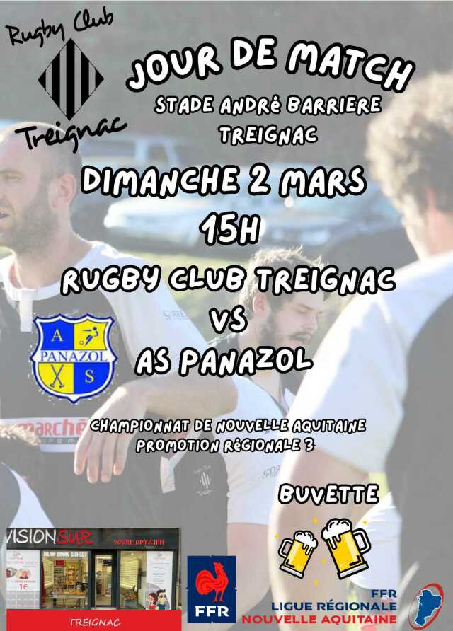 Rugby Club Treignac Jour de Match