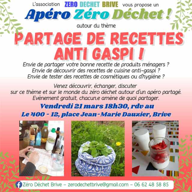 Apéro zéro déchet (Le 400)