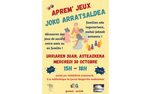 Aprèm'jeux : joko arratsaldea