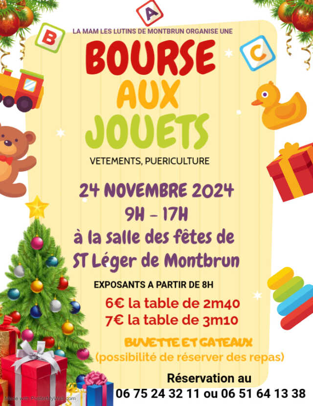 Bourse aux jouets à St Léger de Montbrun