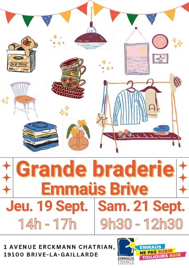 Grande braderie d'automne (Emmaüs Brive)