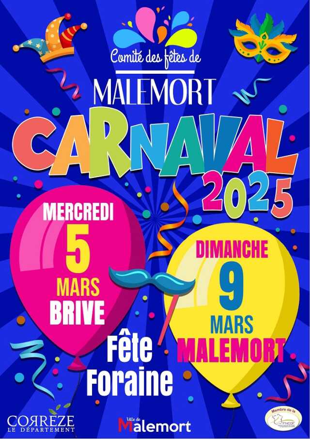 Carnaval de Malemort 2025 : portes ouvertes