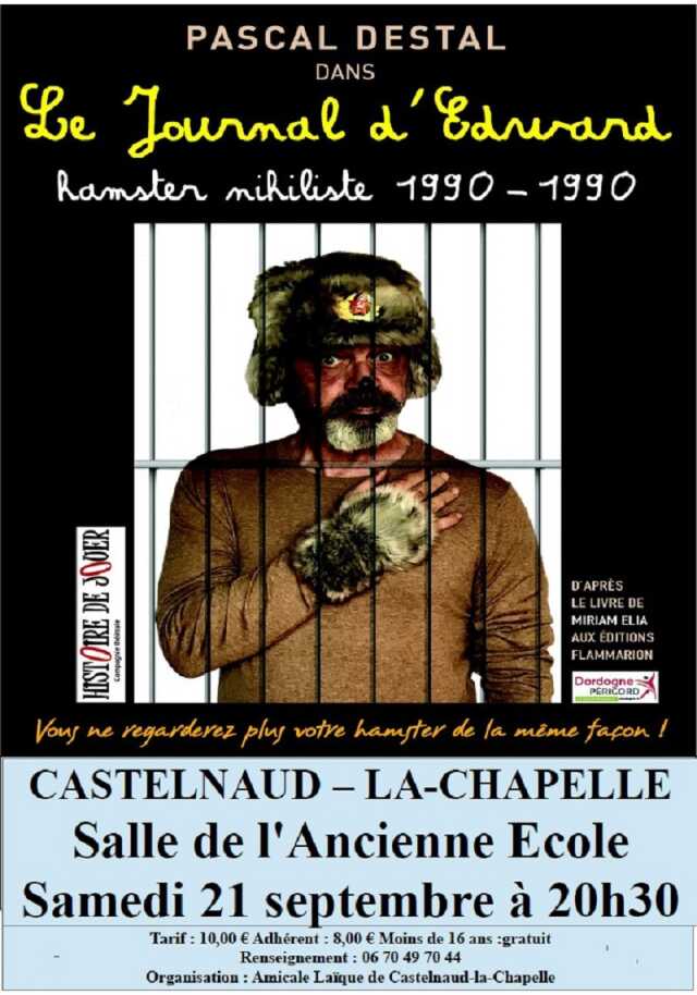 Spéctacle Le Journal d'Edward - Hamster nihiliste 1990 - 1990