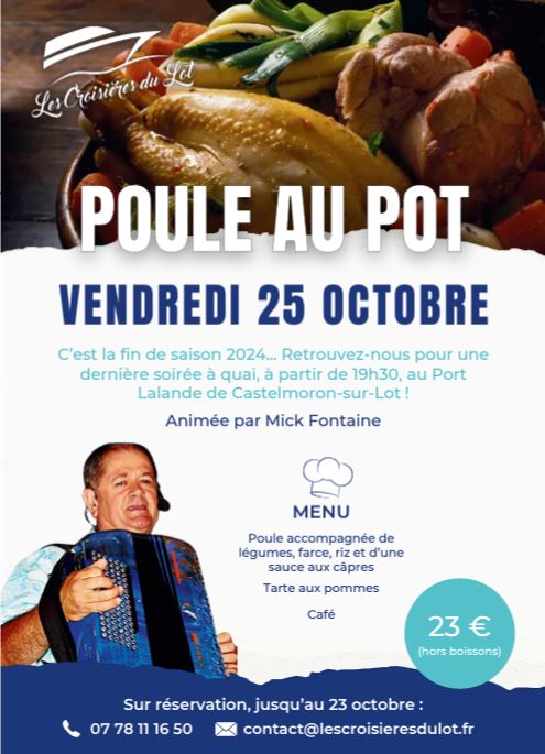 Soirée de clôture : poule au pot