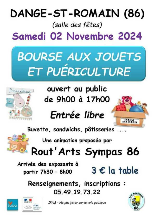 BOURSE AUX JOUETS ET PUERICULTURE - LE 02/11