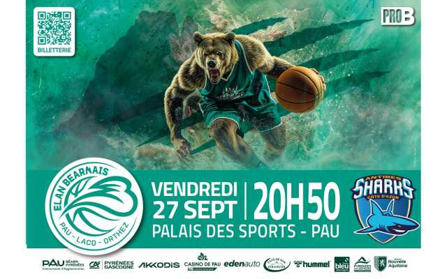 Basket Championnat ProB - Elan Béarnais Pau Lacq Orthez Vs Antibes