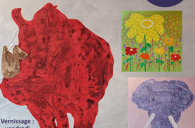 Exposition : entre faune et flore , par Myriam Horquin