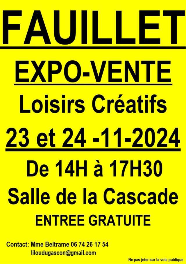 Expo-Vente Loisirs Créatifs