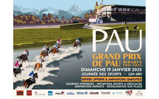 Courses à l'hippodrome de Pau - Grand Prix de Pau Biraben Foie Gras