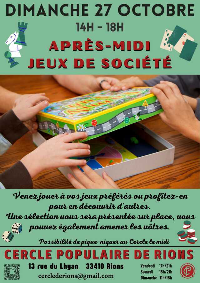 Apres-midi jeux de société