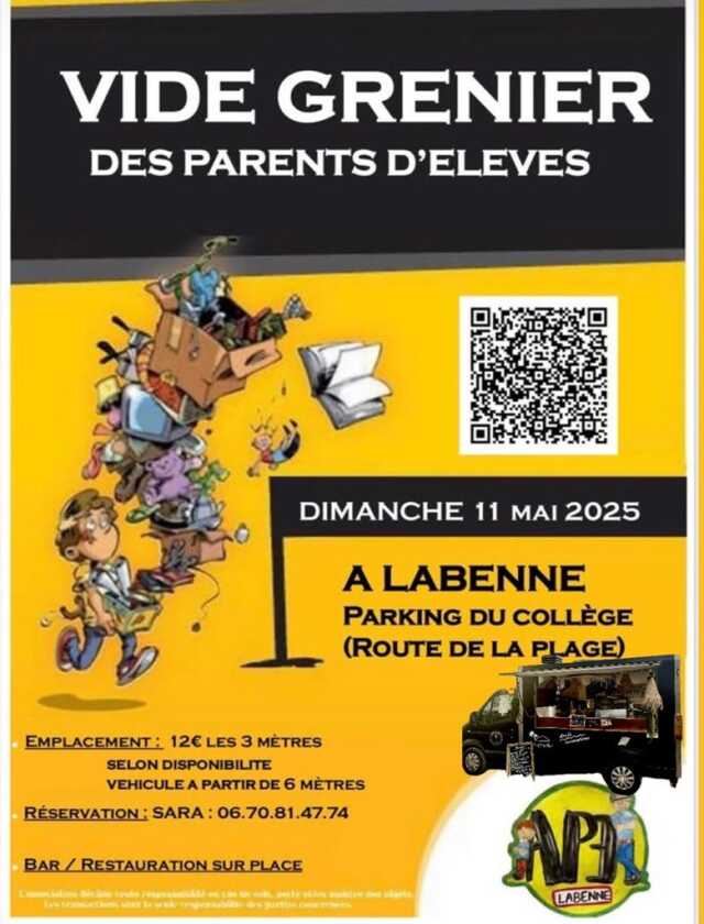 Vide grenier de l'association des parents d'élèves de Labenne