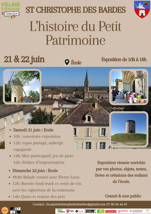 L'histoire du Petit Patrimoine - St-Christophe-des-Bardes