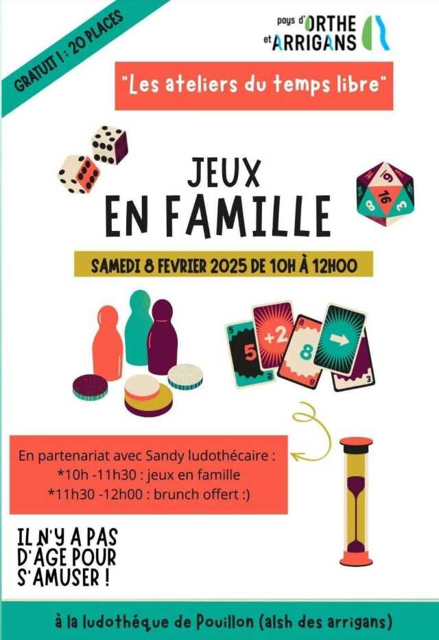 Les ateliers du Temps Libre : jeux en famille