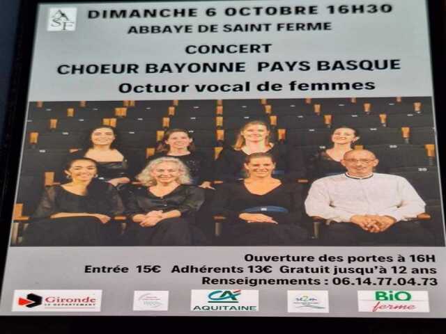 Concert choeur Bayonne Pays Basque