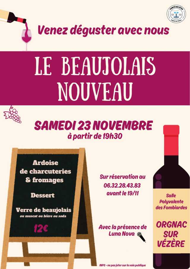 Soirée Beaujolais Nouveau