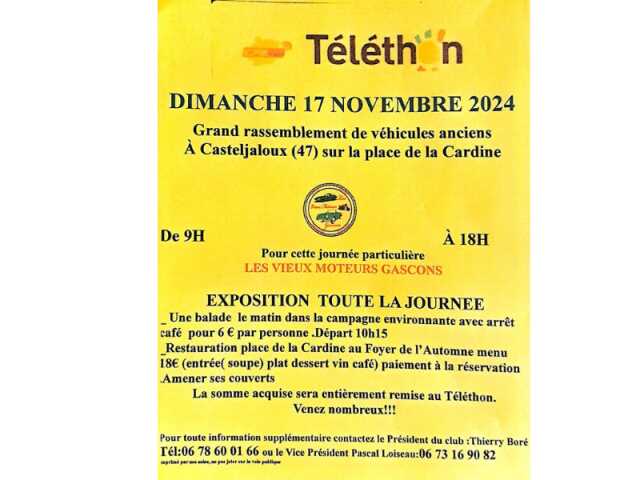 Téléthon : grand rassemblement de véhicules anciens