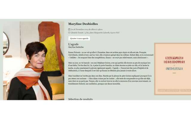 Tonnet: Rencontre avec Maryline Desbiolles