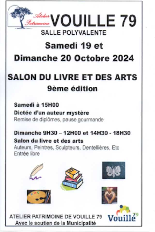 Salon du livre et des arts à la salle polyvalente de Vouillé