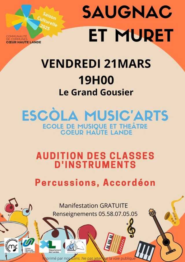 AUDITION DES ELEVES DE L'ESCOLA MUSIC'ARTS