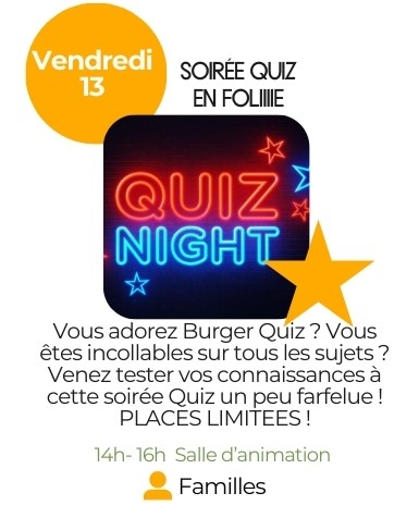 Soirée quiz en folie