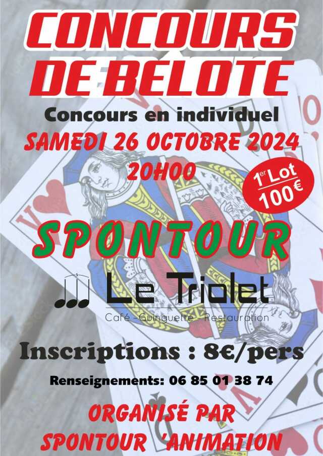 Concours de belote en individuel