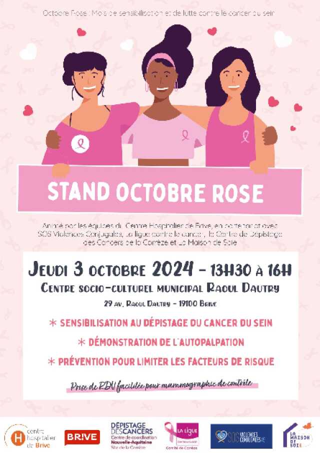 Stand octobre rose (centre Raoul Dautry)