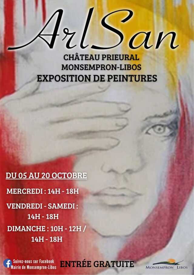 Exposition au Château Prieural - Arl San.