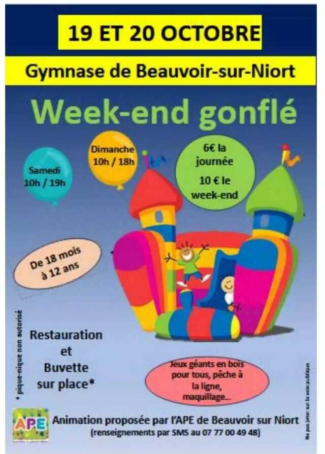 Animation : Week-end gonflé à Beauvoir-sur-Niort